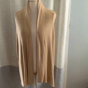 Calvin Klein sleeveless open front cardigan. Size M